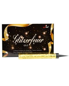 Eisfontäne-Glitzerfeuer Gold, 50s